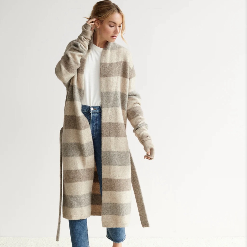 Jenni Kayne Belted Sweater Coat (NWT) Small